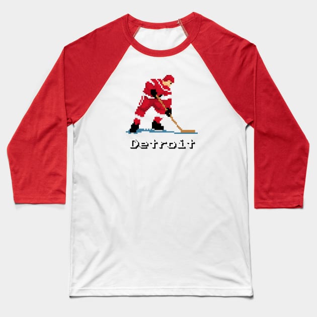 16-Bit Ice Hockey - Detroit Baseball T-Shirt by The Pixel League